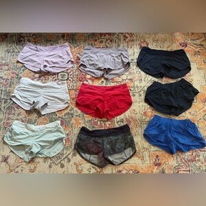 Size 8 Lululemon shorts! Speed Up 2.5 & Hotty Hot 2.5